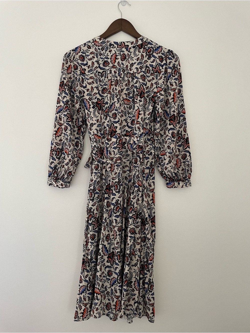 Velvet by Graham &Spencer Floral Long Sleeve Wrap Maxi Resort Dress - Picture 3 of 7